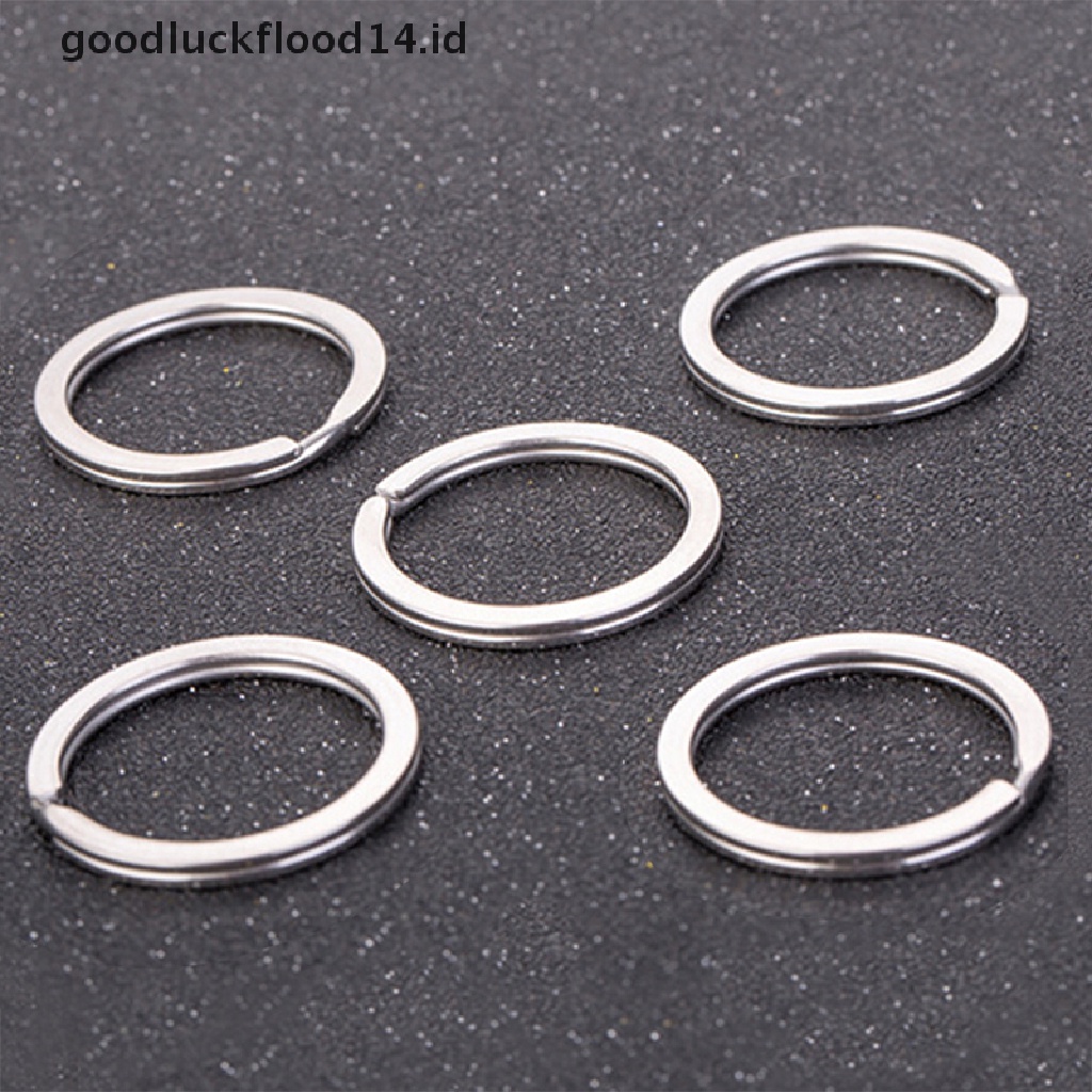 [OOID] 30PCS Polished Silver Split Ring Keyrings Key Chain Hoop Loop Key Holder DIY ID