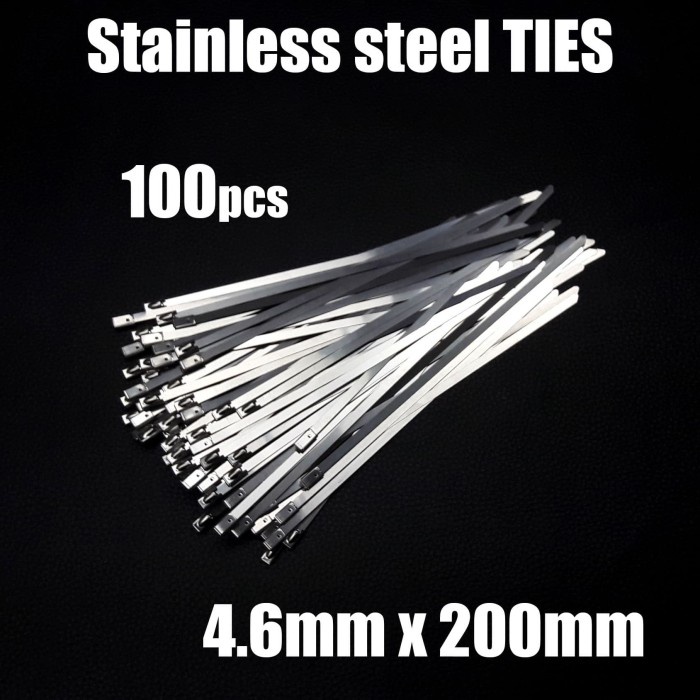 

READY 4.6* 200 Stainless Steel Kabel Ties/Cable Tie/Kabel Tie/Dasi kabel TERLARIS
