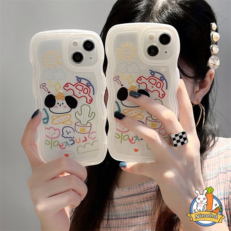 Soft Case Silikon Transparan Motif Anjing Lucu Untuk iPhone 13 12 11 Pro Max X Xr Xs Max SE 8 7 6 6s Plus