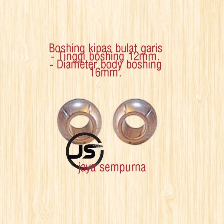 Boshing kipas bulat garis universal