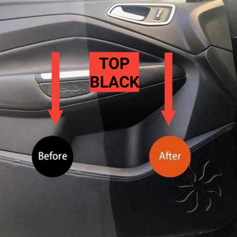 Penghitam Motor / Top Black 50ML Permanent / Penghitam body motor mobil