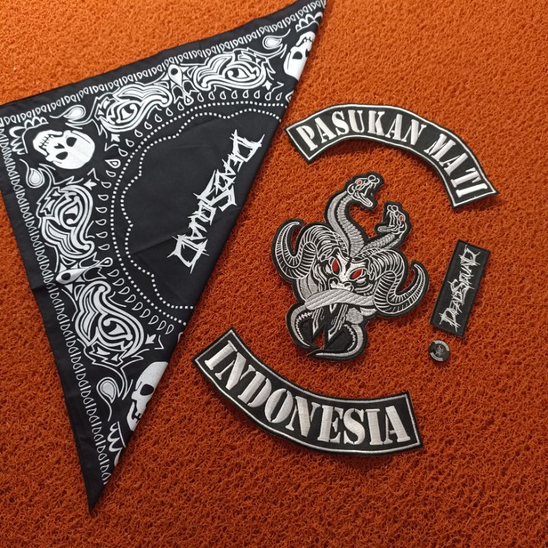 Backpatch bordir besar Pasukan Mati satu set best quality