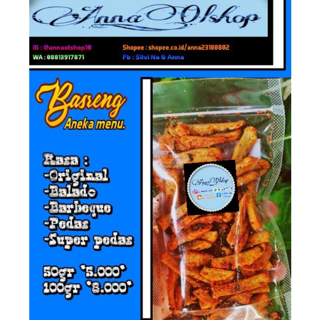 

Basreng by Anna_Olshop 100gr (testi slide berikutnya)