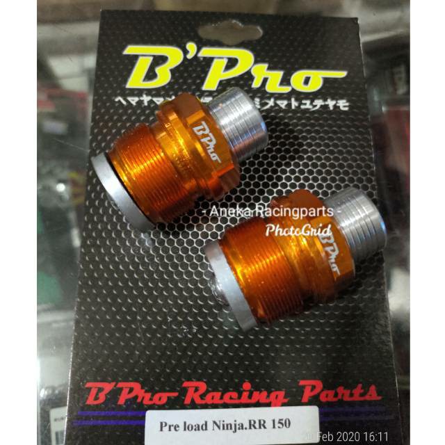 Stelan shock depan ninja rr / preload adjuster ninja rr bpro