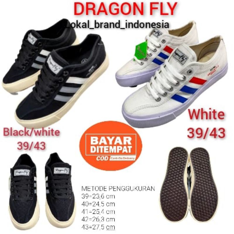 SEPATU SNEAKERS DRAGON FLY ORIGINAL PRIA/SEPATUCAPUNGPRIA.