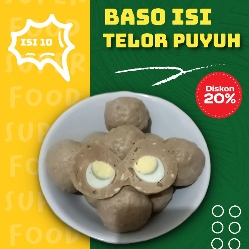 

baso isi telor puyuh isi 10pcs