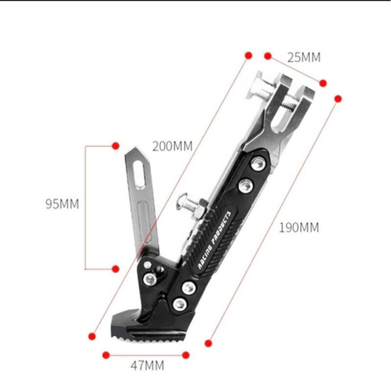 Standar Robot/ Standar Samping Full CNC Universal Bisa Di Stel Panjang/Pendek