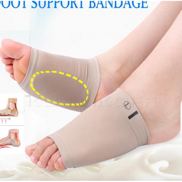 Serbu 6 6 Insoles Kain Silikon Arch Flat Foot Cushion Kaki Datar Sol Kaki Bebek Shopee Indonesia