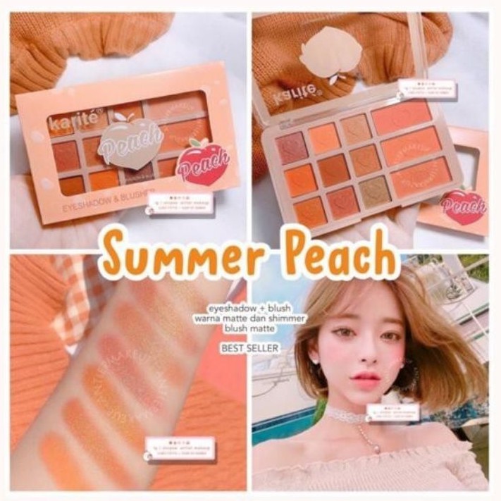 eyeshadow peach kiss beauty