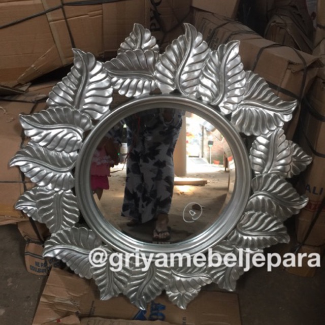 Cermin kayu jati jepara