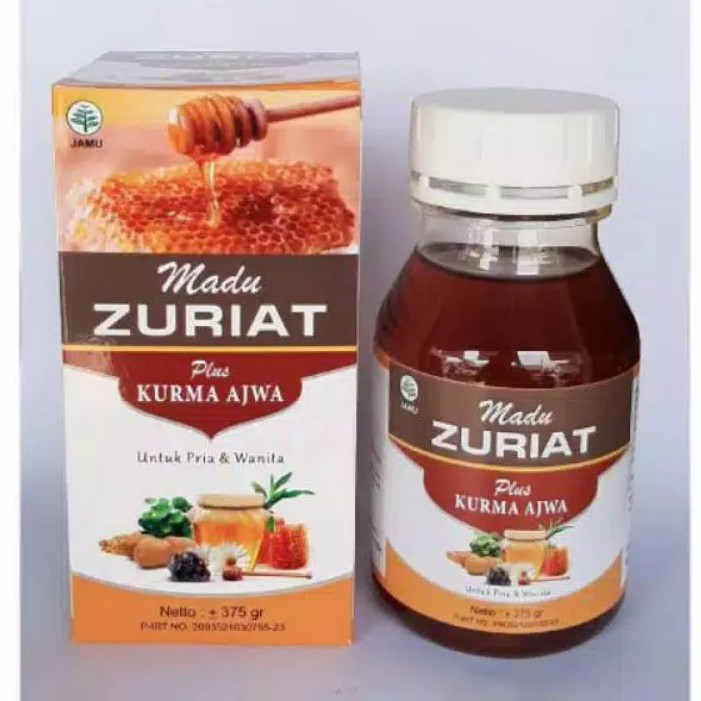 Madu Zuriat Djuriat plus Kurma Ajwa azwa Juriat Original Botol