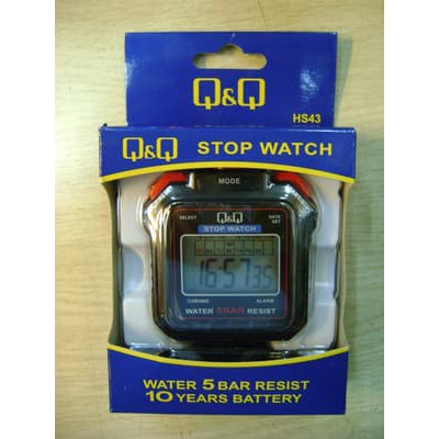 STOPWATCH Pengukur Waktu Original Q&amp;Q QnQ QQ HS43 Series