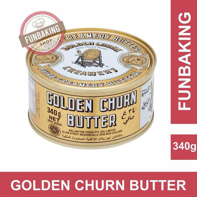 

FUNBAKING - BUTTER / MENTEGA GOLDEN CHURN NEW ZEALAND 340GR