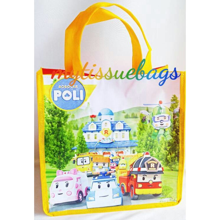 

souvenir ulang tahun tas ultah robocar poli by LARVA