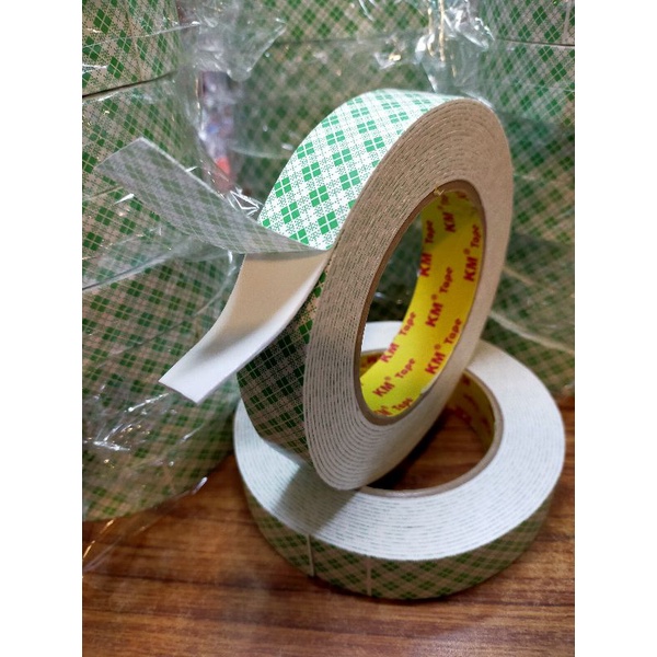 

Double Tape KM Selotip Bulak-Balik Perekat Lem Perekat 2 sisi Size 24mmx4 Meter