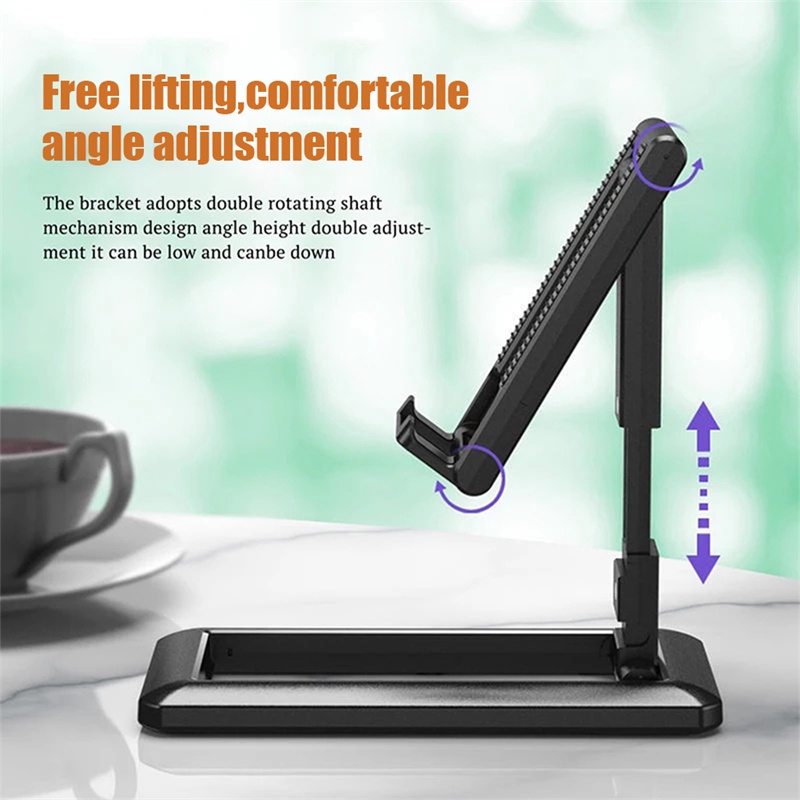 Tk Stand Holder Smartphone / Tablet Model Lipat Adjustable Untuk Meja