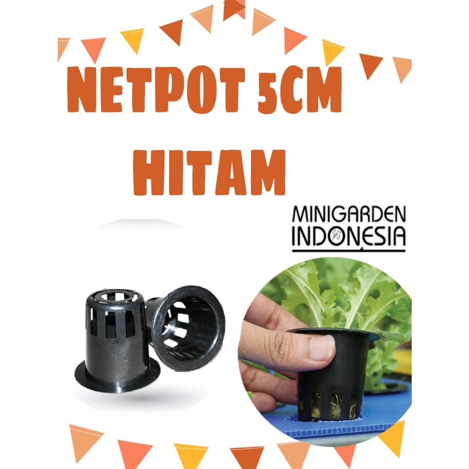 NETPOT HIDROPONIK 5CM HITAM TEBAL IMPORT NETPOT JARING 5 CM POT HIDROPONIK