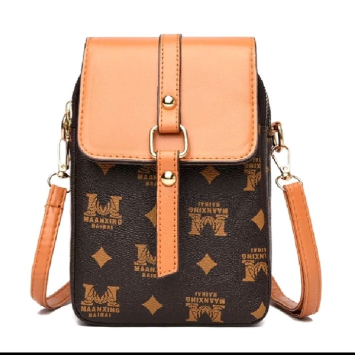 dompet hp wanita Tas Slempang Wanita Cewek Mini Bag Mk 8120- Mk - Mk Light Brown O3U3 EXCLUSIVE COD 