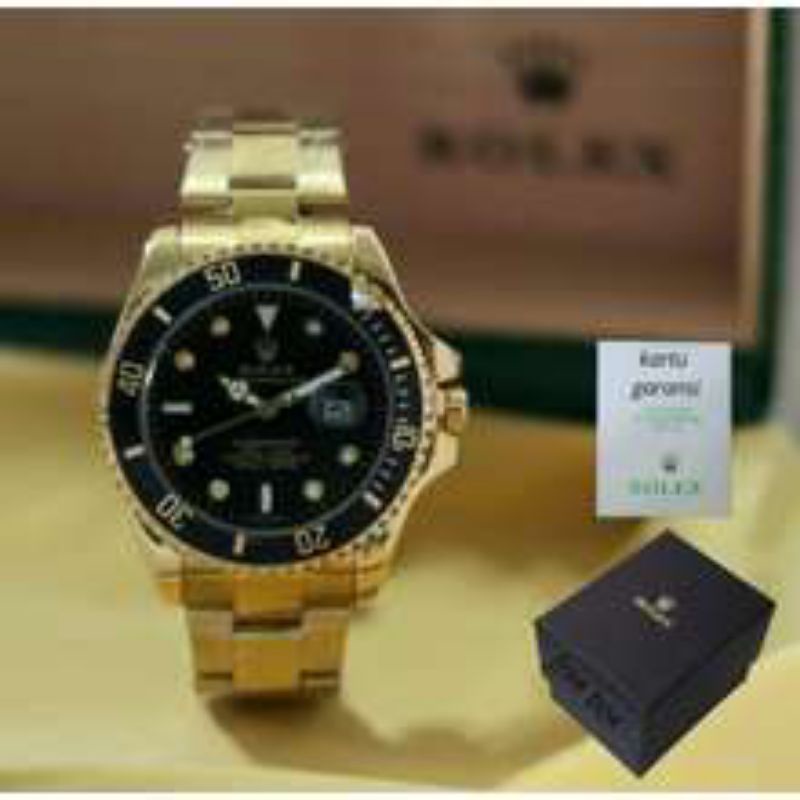 rolex Gold jam tangan Pria