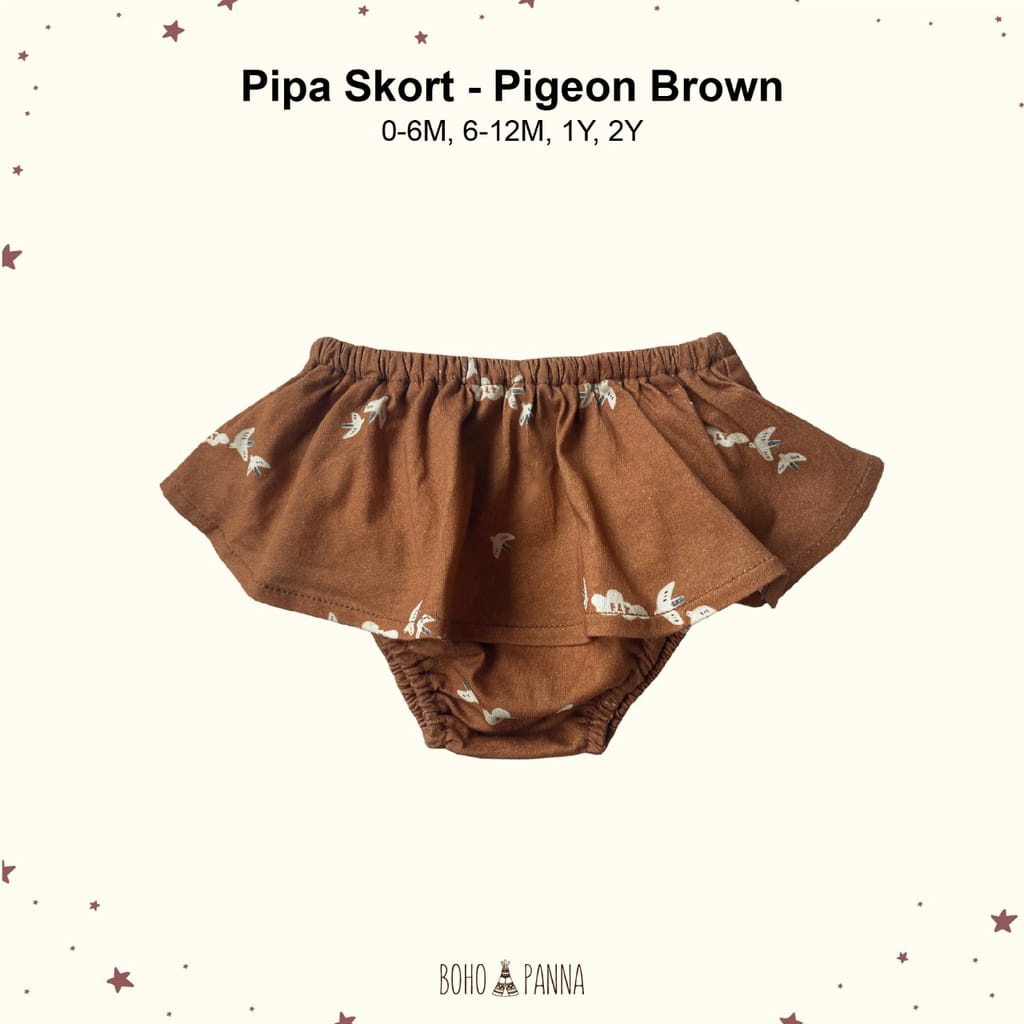 Bohopanna Pipa Skort Bloomers Celana Rok Ruffle Motif Printing