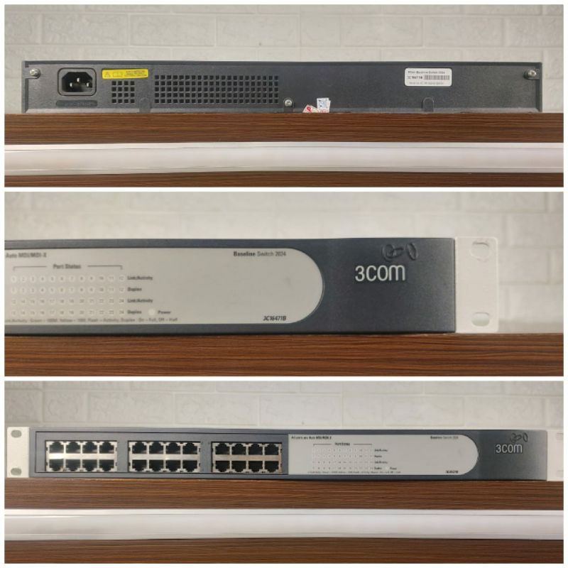 Switch 24 Port 3Com SakSwitch 24 Port 3Com Sakelar Baseline 2024