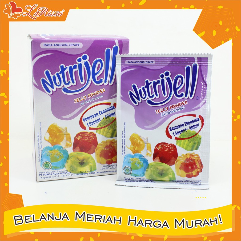 

NUTRIJELL EKONOMIS 10GR ANGGUR- 1BOX ISI 12PCS