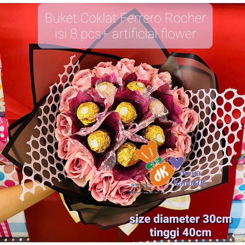 

Buket coklat Ferrero Rocher , kado buket coklat, chocolate bouquet