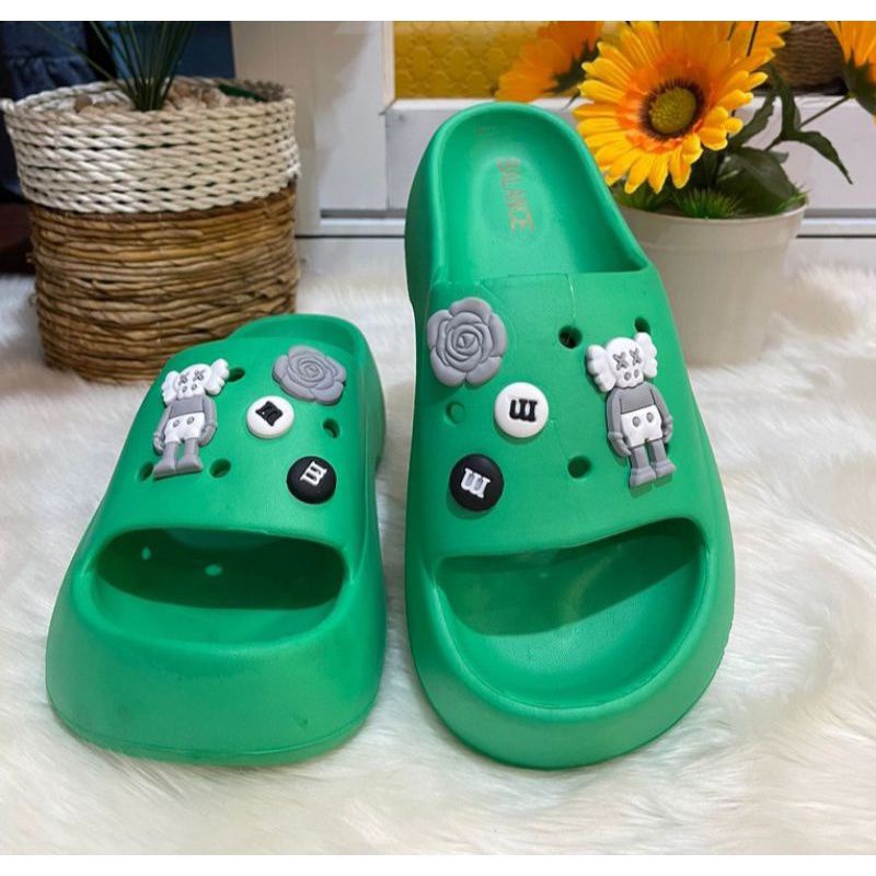 Sandal Fuji Viral Wanita Sandal Wedges Wanita Sandal Selop Jelly