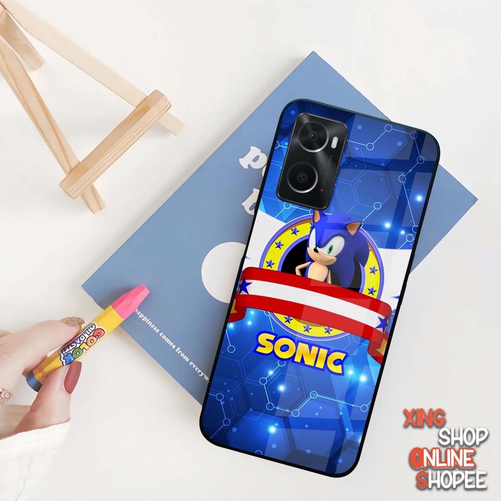 Case Kilau Oppo A76 A96 | Casing Hp Glossy | Motif Sonic