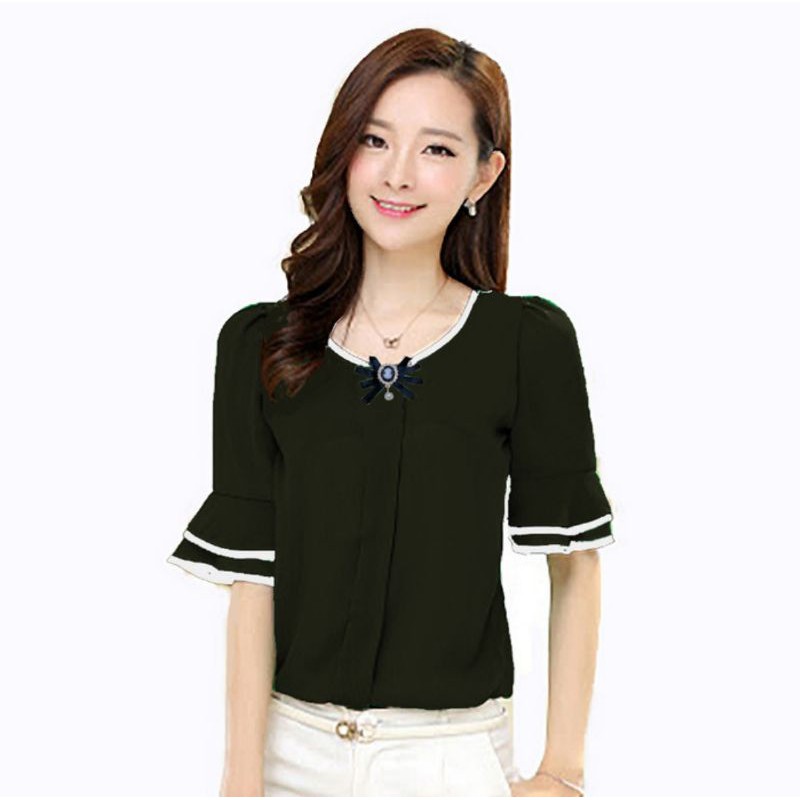 Korean Blouse Black