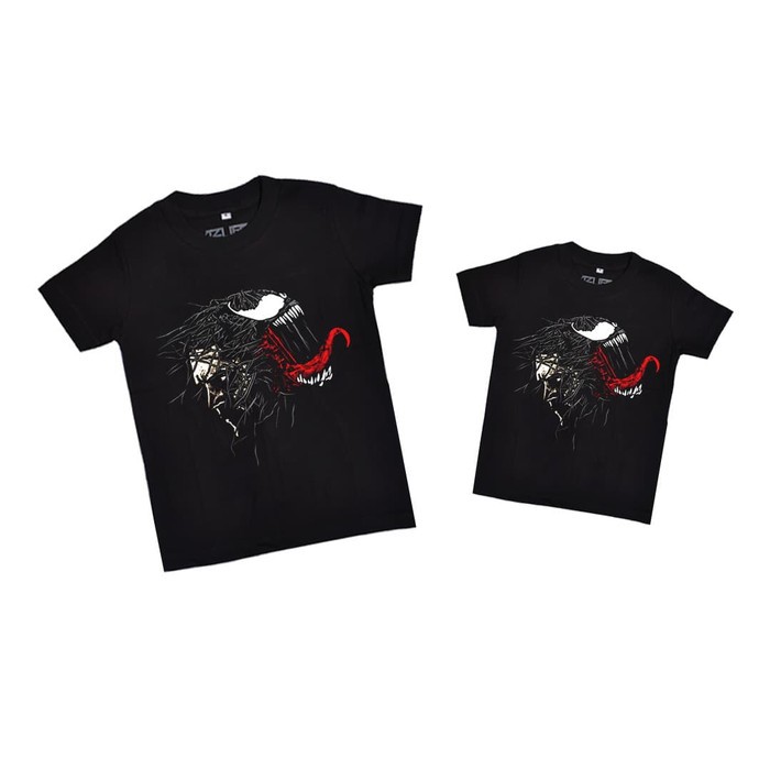 Solusi ANAK | KAOS AZURA SUPERHERO | VENOM EDDIE BROCK - HITAM - 2 Berkualitas