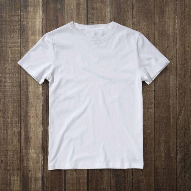 KAOS POLOS PUTIH COTTON COMBED 24s | Shopee Indonesia