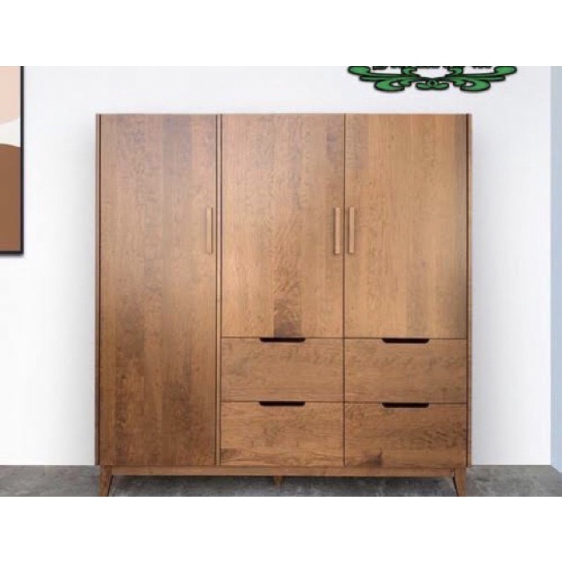 LEMARI RETRO KAYU JATI NATURAL | LEMARI MINIMALIS KAYU JATI SOLID | LEMARI KAYU TIPE VINTAGE JAPANES