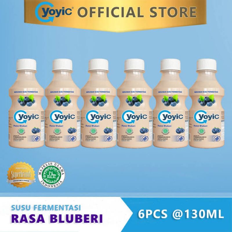 

YoyiC Susu Fermentasi 130 ml x 6 pcs Original/Jeruk/Blueberry