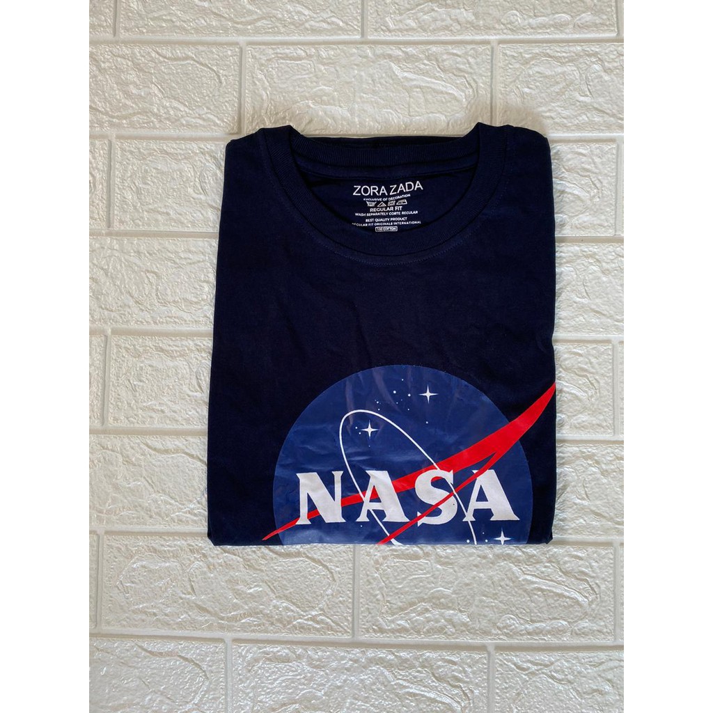 BAJU KAOS ATASAN DISTRO MOTIF NASA TSHIRT DISTRO KATUN COMBAD PREMIUM 4 WARNA