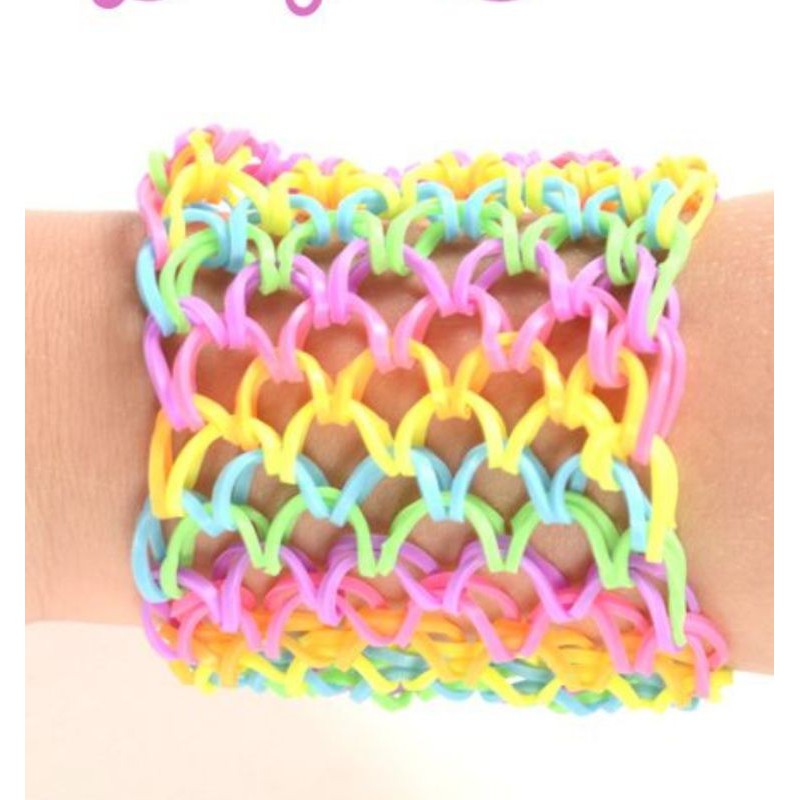 Mainan Edukasi Bracelet Craft Kit ( Loom bands ) merajut gelang karet