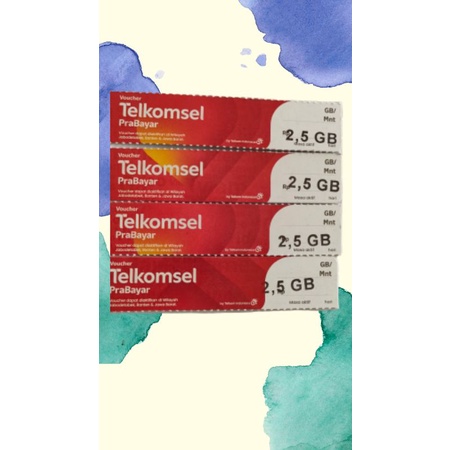 ( Via Chat ) Vocher data Telkomsel Jabar Jabodetabek  1.5 GB 2.5 GB 4.5 GB