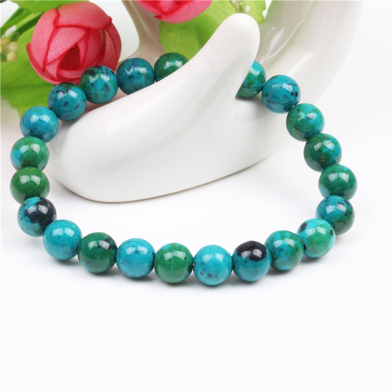 [ Unisex Adjustable  Natural Stone Malachite Beads Bracelet  ] [   Gifts Jewellery Accessories For Friends ]