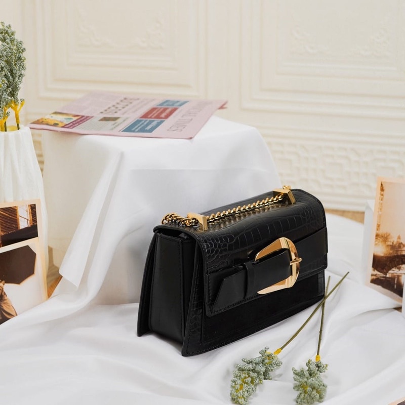 tas selempang pedro wanita PDR croco effect crossbody