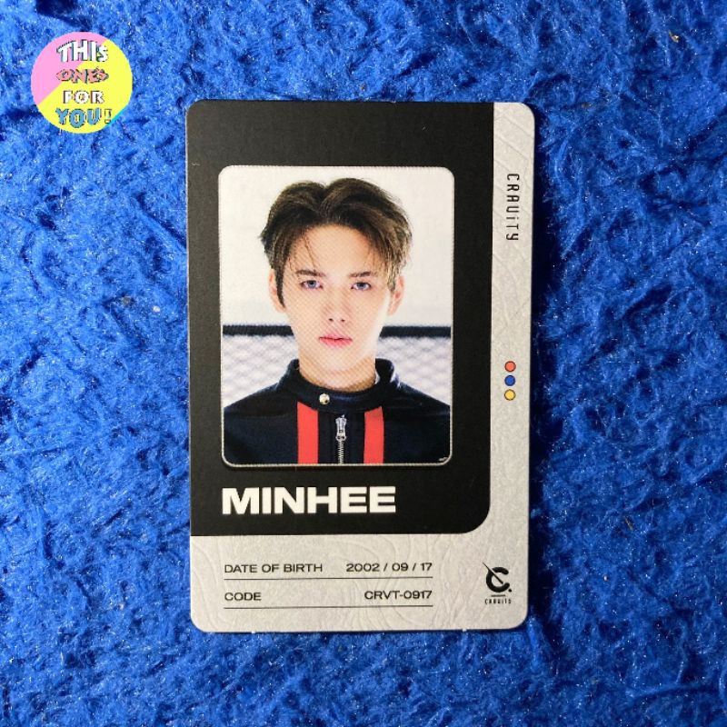 [READY] MINHEE CRAVITY OFFICIAL ID CARD PHOTOCARD PC 3RD MINI ALBUM HIDEOUT S3 SEASON 3 BE OUR VOICE