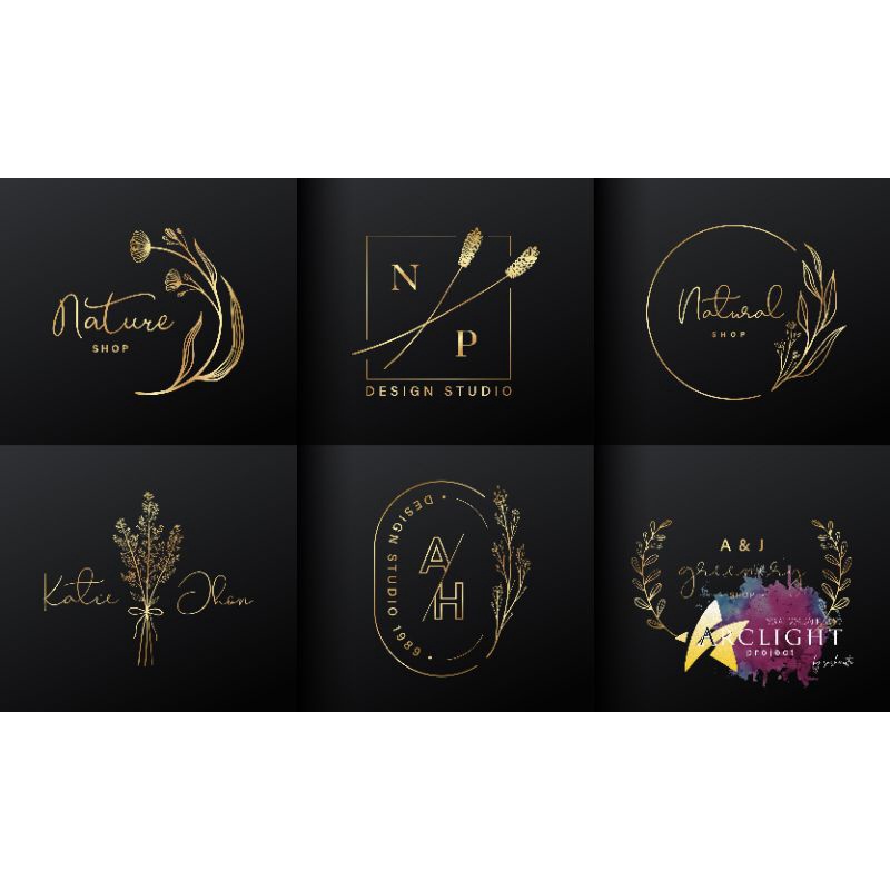 Gold Logo - Jasa Desain Logo Olshop Bisnis Murah Keren