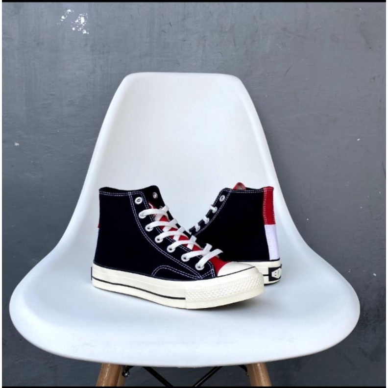 SEPATU VENTELA BTS HIGH BLACK NATURAL 100% ORI
