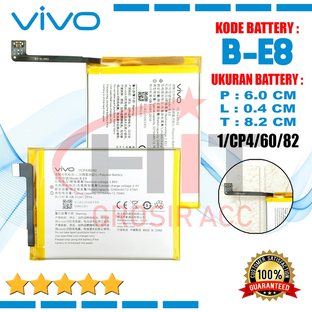 Baterai Battery For Vivo V11 V11i / Model B-E8