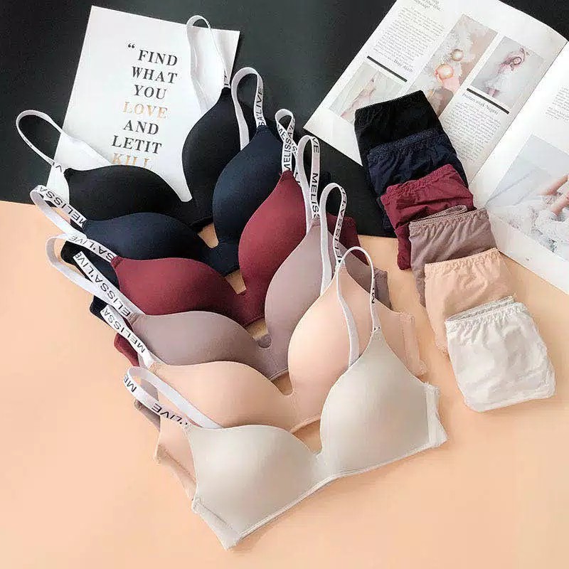 Bra Tanpa Strap Anti Selip Bahan Breathable Aneka Warna untuk Wanita push-up bra one-piece bra sexy