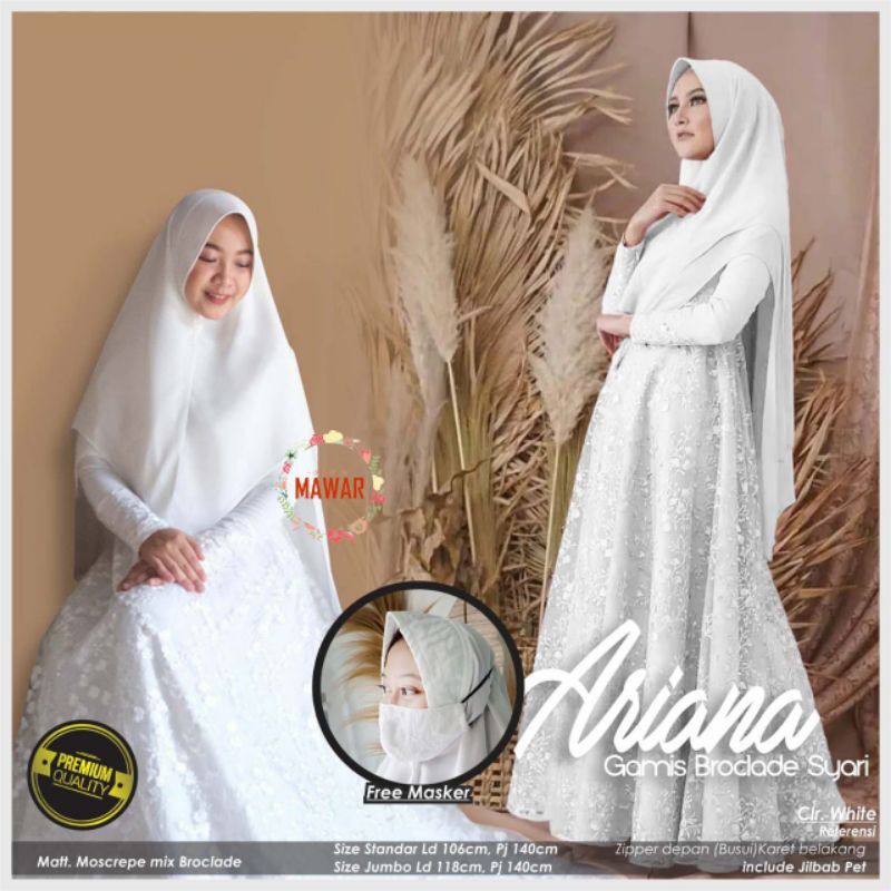 gamis syarie broklat ariana