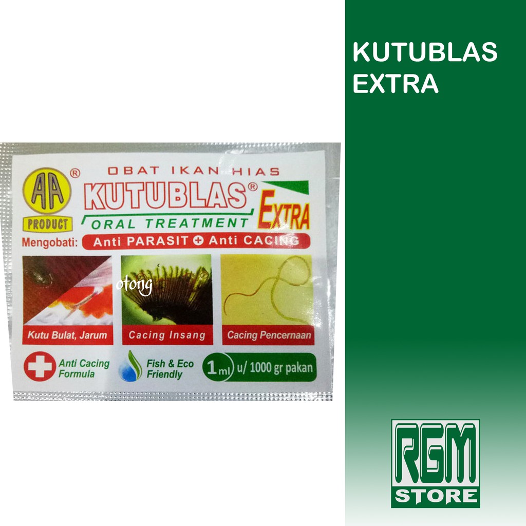 KUTUBLAS EXTRA obat ikan hias anti parasit kutu cacing