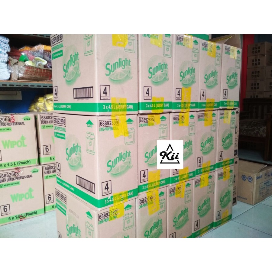 Sunlight Sabun Cuci Piring Lime Professional 4,5L