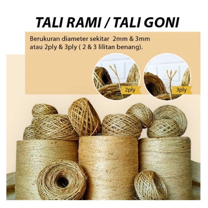 

TALI RAMI 2PLY UNTUK GIFTBOX HAMPERS KDO ULANG TAHUN SESERAHAN PERNIKAHAN WISUDA