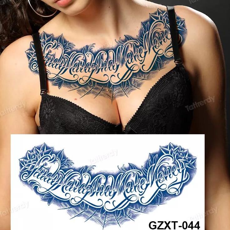 Langsung Proses tatto temporer full dada semi permanen lebih awet tahan air