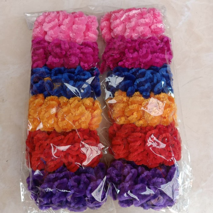 Senada Victory Scrunchie Ubur Ubur Ikat Rambut Ubur Ubur Cendol Mini Cepol Mini